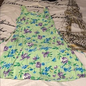 Floral dress with tie